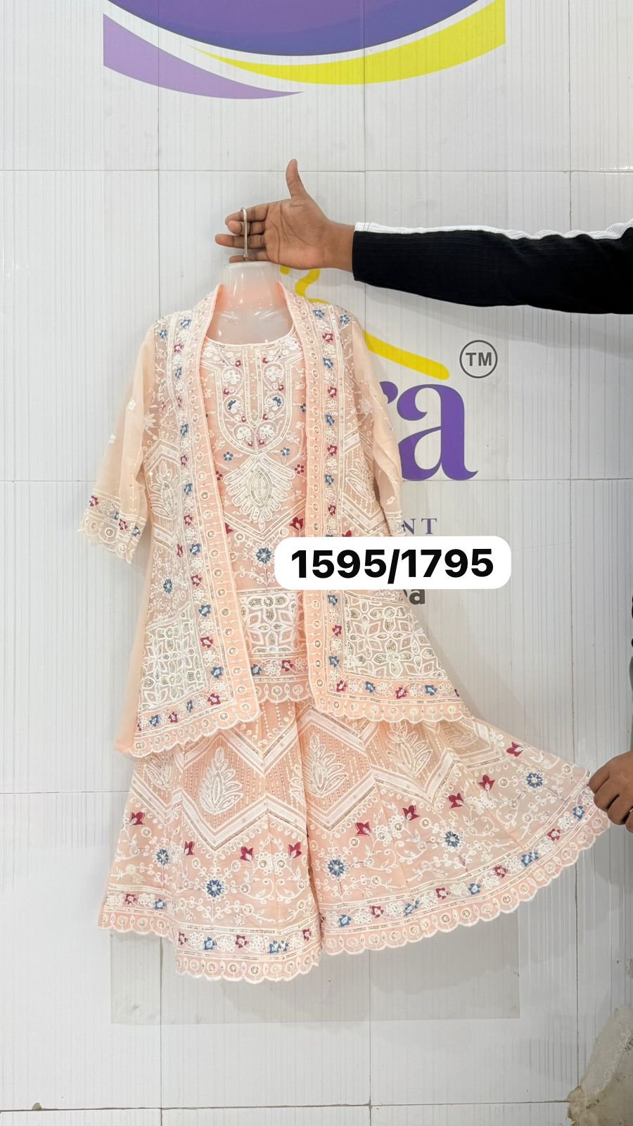 Momina Iqbal Crop Top Lehenga